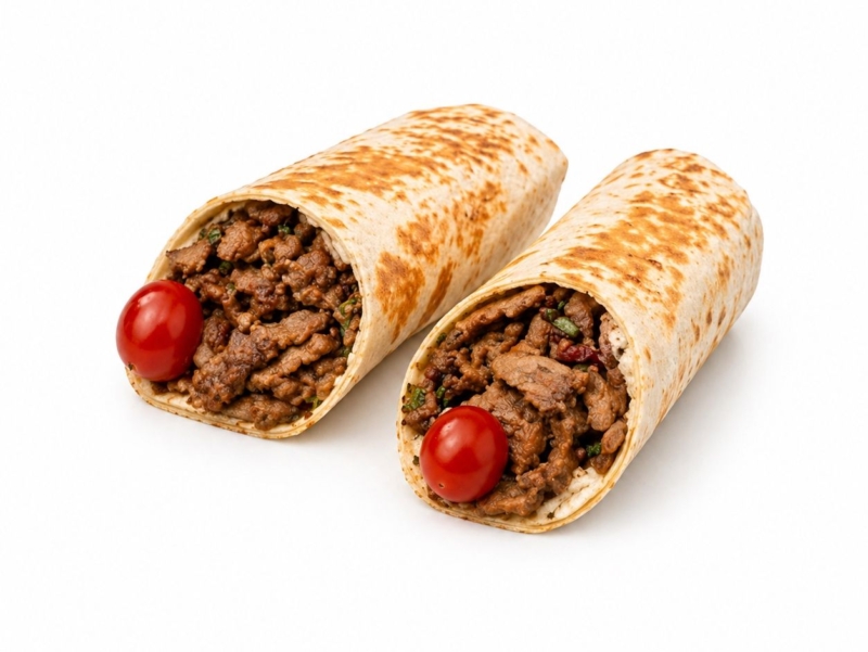 Beef shawarma wrap