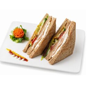 Club sandwich with egg&turkey