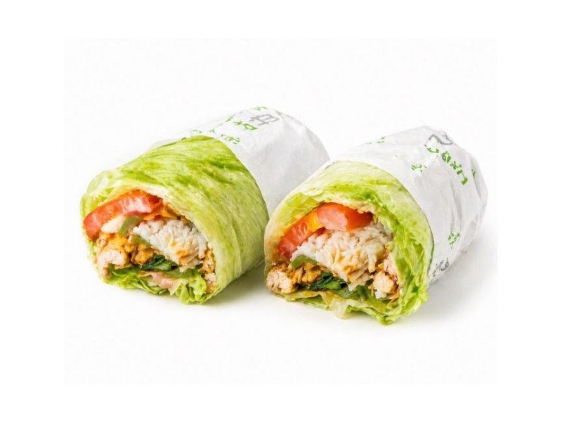 Lettuce chicken wrap