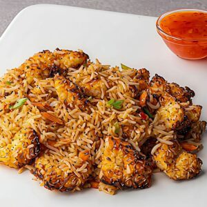 Mix rice shrimp