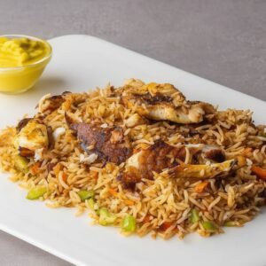 Mix rice fish fillet