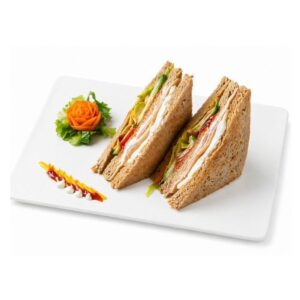 Club sandwich with turkey